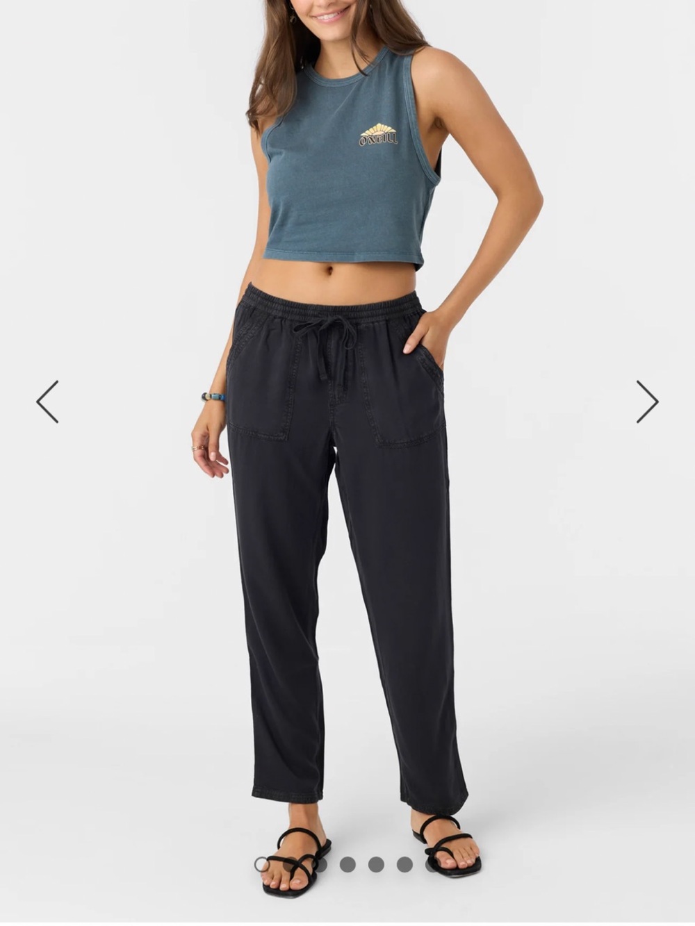 O'Neill Black Francina Twill Pants